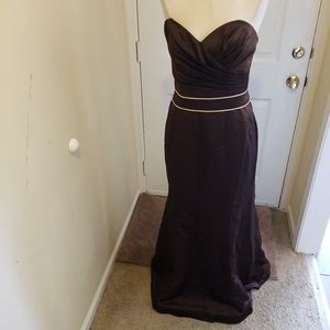 Brown and tan dress
